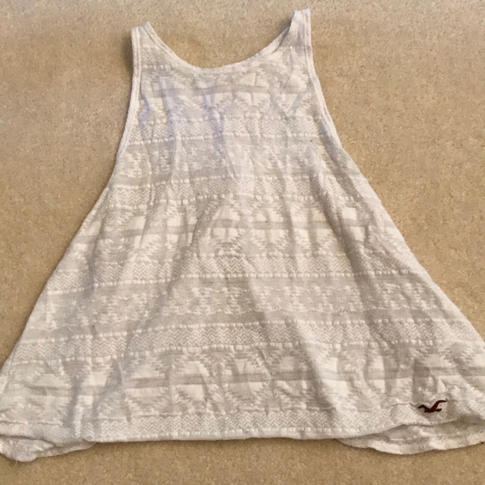 White backless tank